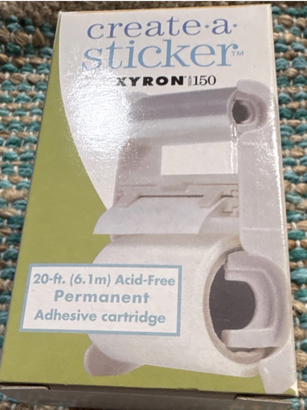 Xyron Create-a-Sticker Permanent Adhesive Cartridge — White STICKER PAPER